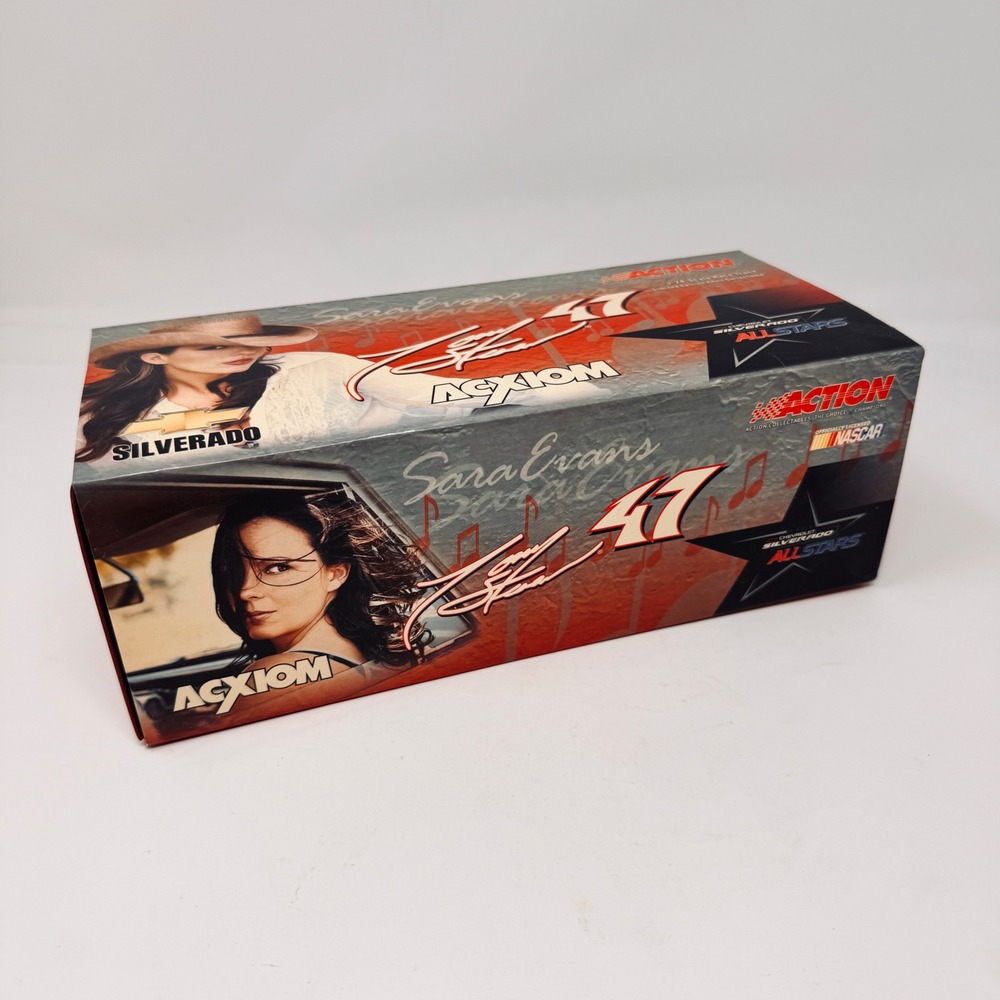 Tony Stewart #47 Sara Evans 2004 Chevy Silverado 1:24 Diecast Action Truck Mint